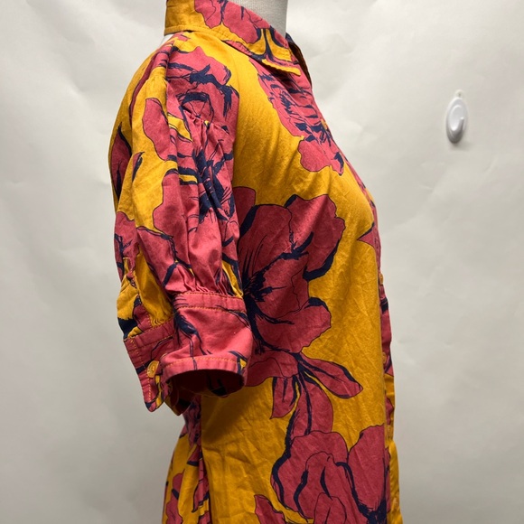 Marissa Webb Collective Cutout Short Sleeved Floral Shirt Dress - Picture 7 of 11